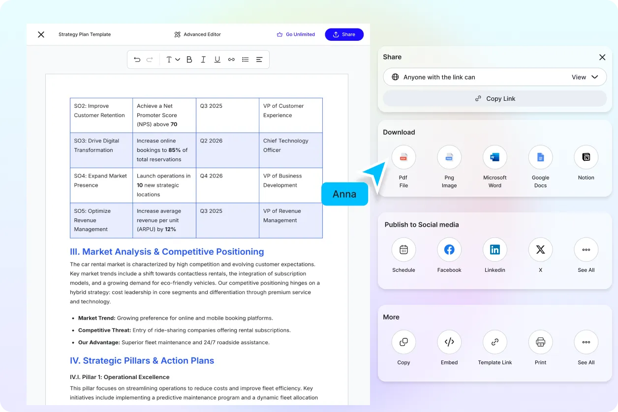 Free AI Strategy Plan Generator, Free Strategy Plan Maker [ No Signup ]